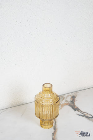 Cael Glass Vase - Yellow