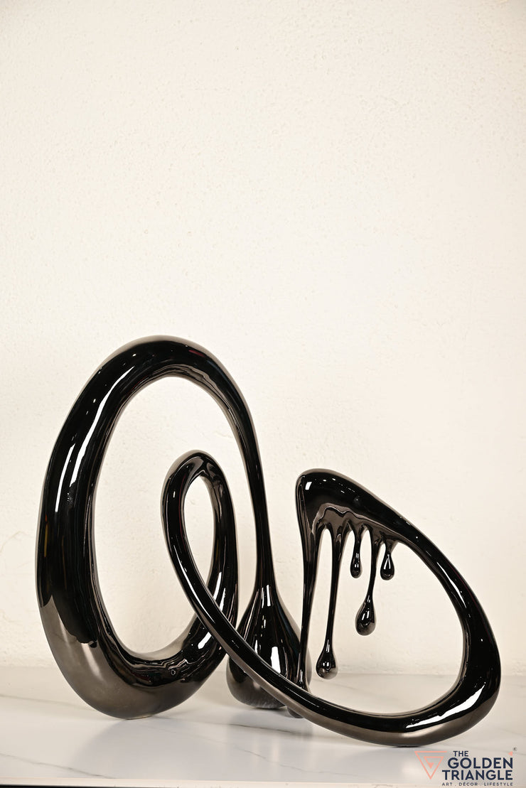 Dreamwaltz Electroplated Abstract Sculpture - Gun metal - XL