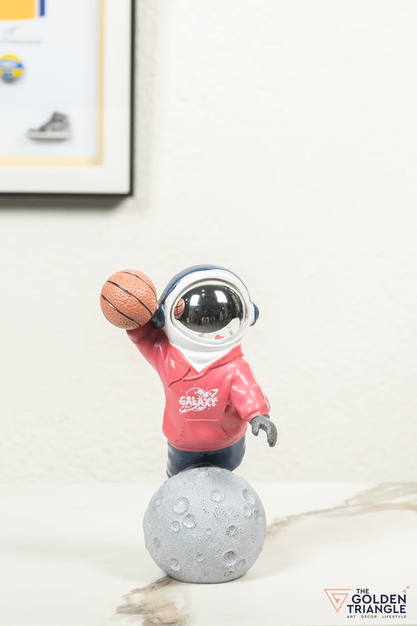 Jetsons - Astronaut on a crater with Basketball - Pink