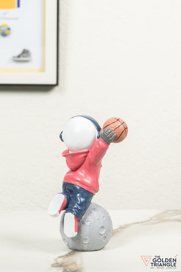 Jetsons - Astronaut on a crater with Basketball - Pink