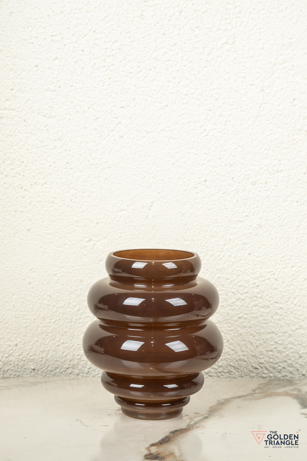 Tranquil Tall Glass Vase - Brown