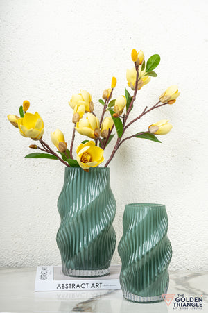 Aster Glass Vase - Green