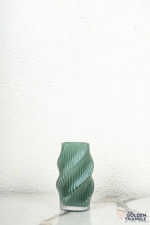 Aster Glass Vase - Green
