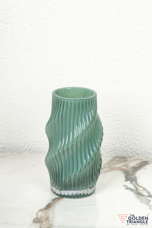 Aster Glass Vase - Green