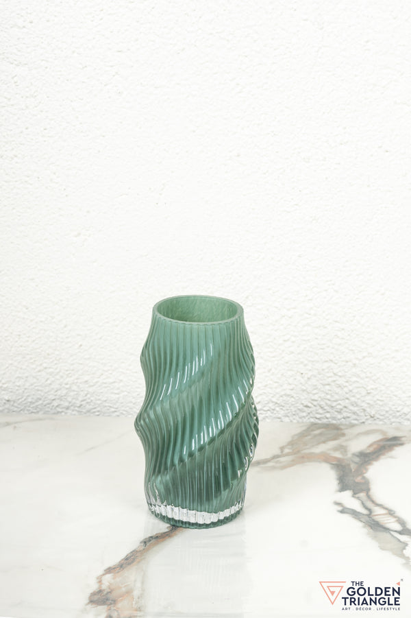 Aster Glass Vase - Green