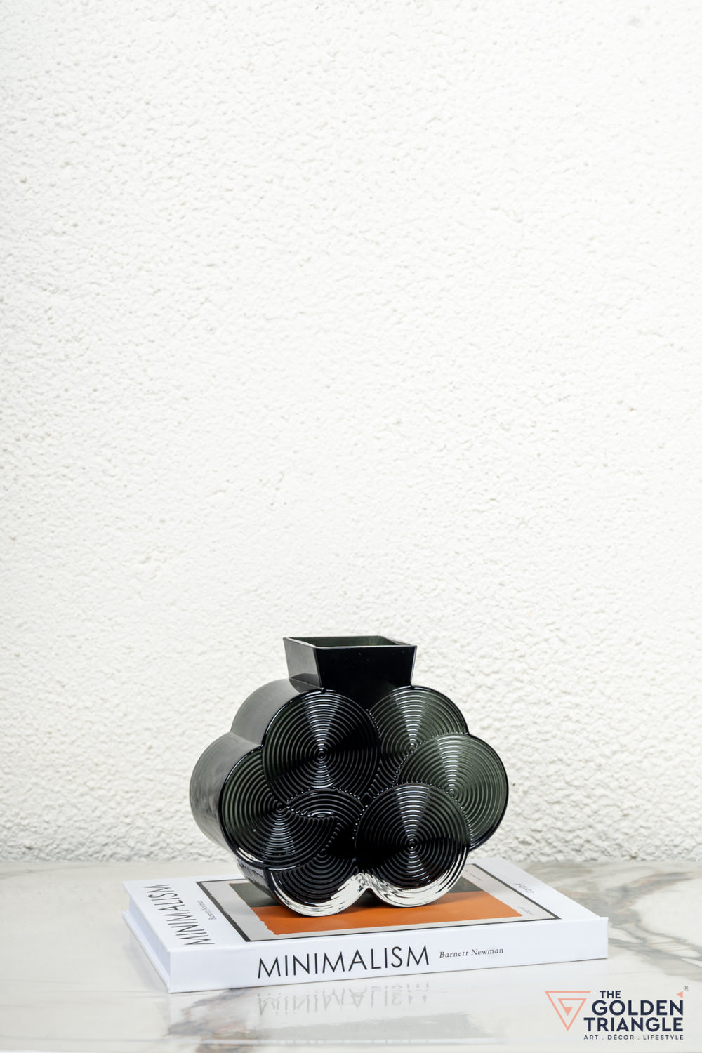 Prism Glass Vase - Smoke