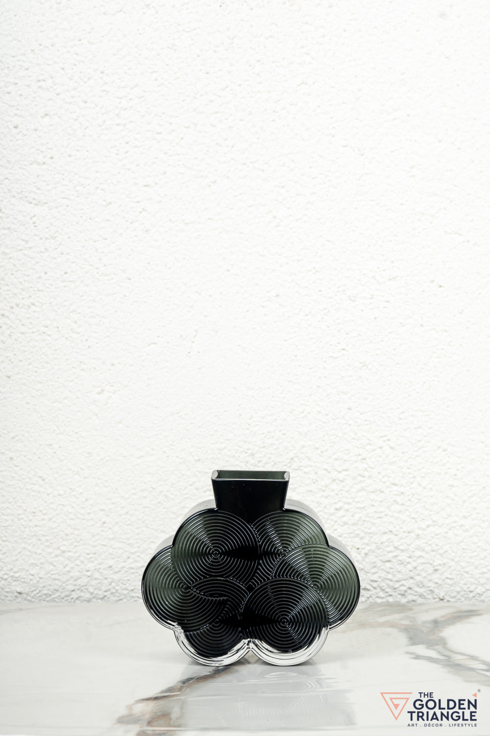 Prism Glass Vase - Smoke
