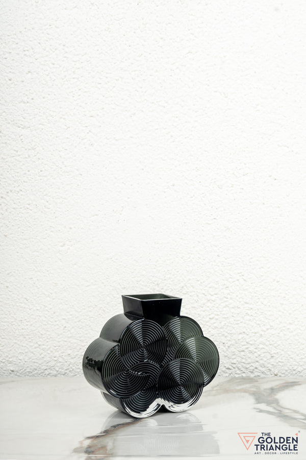 Prism Glass Vase - Smoke