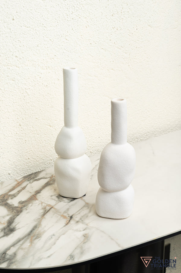 Sumi Ceramic Vase - White