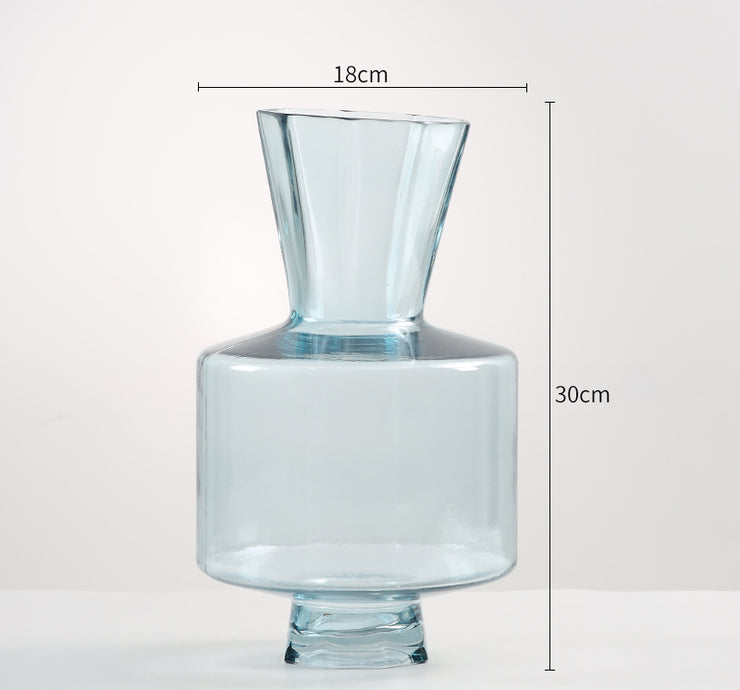 Blossom Glass Vase - Ice