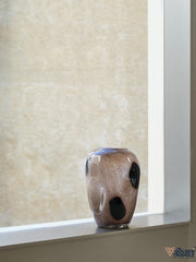 Spotlight Dimpled Polka Dot Glass Vase - Gray