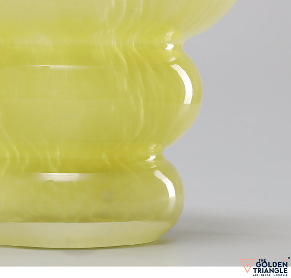 Sunny Daydream Glass Vase - Yellow
