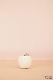 Silver Leafed Ceramic Apple