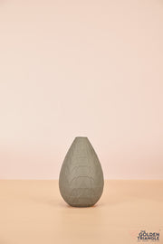 Patterned Oasis Ceramic Vase - Gray