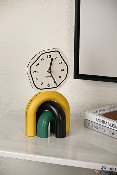 colourful modern table clock decorative