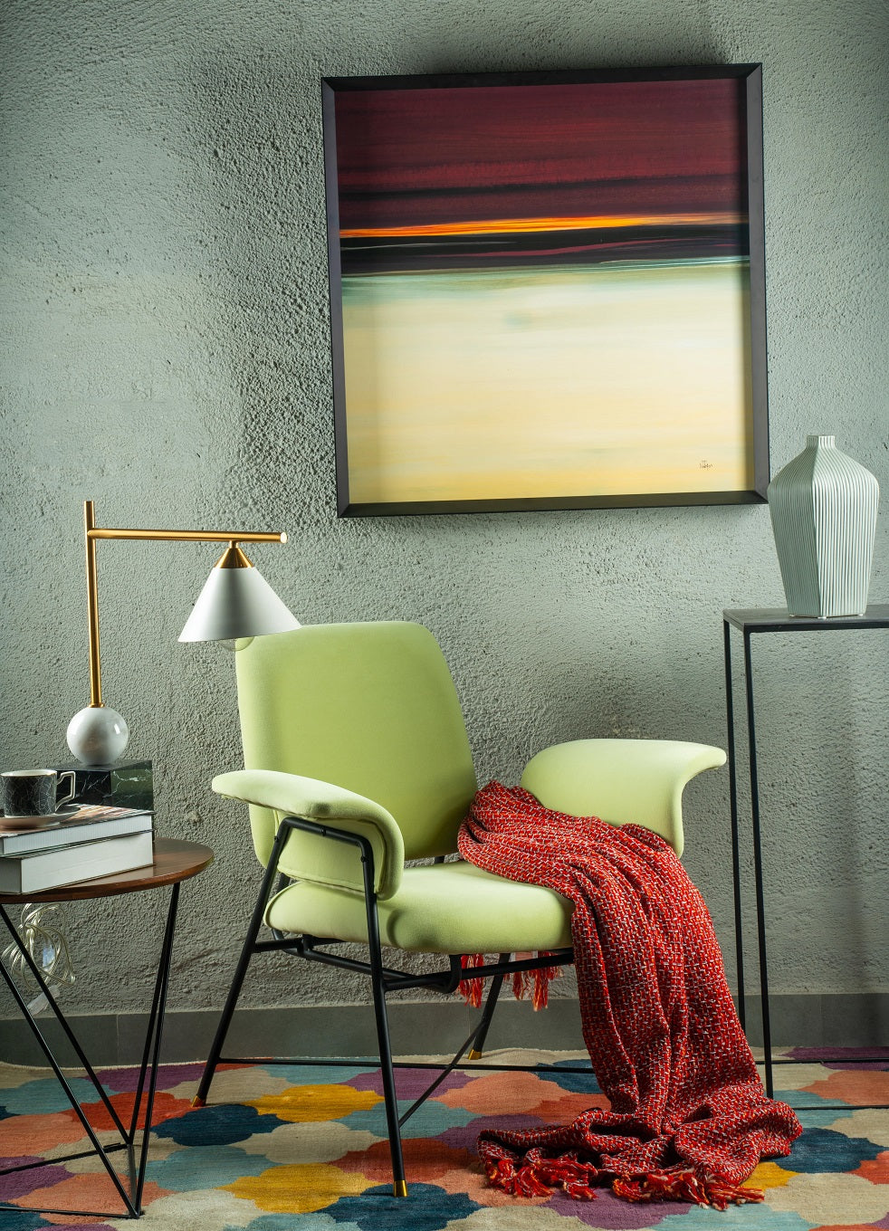 Mae Accent Chair  -  Mint Green