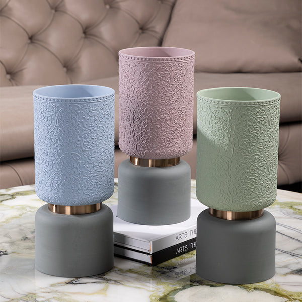 Flores Ceramic Vase - Mint Green