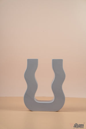 Curved U Vase - Lavender