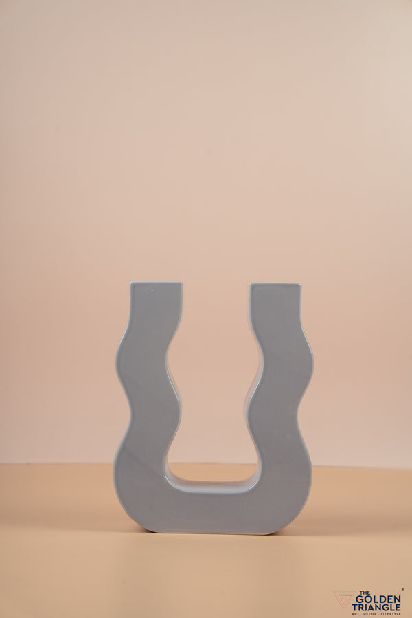 Curved U Vase - Lavender