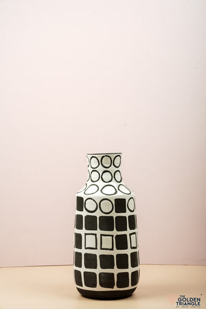 Ellisse Geometric Ceramic Vase