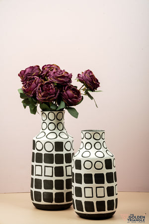 Ellisse Geometric Ceramic Vase