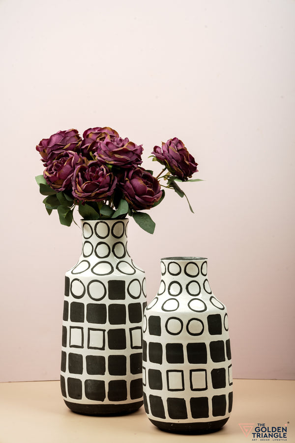 Ellisse Geometric Ceramic Vase