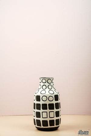 Ellisse Geometric Ceramic Vase