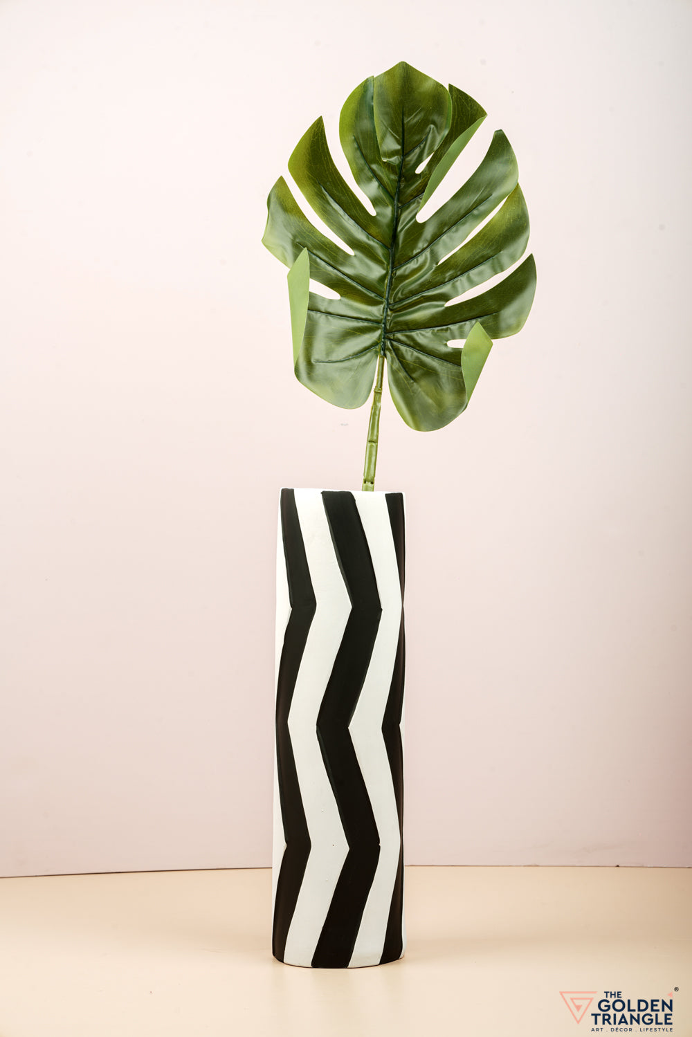 Maxie Striped Ceramic Vase - Tall