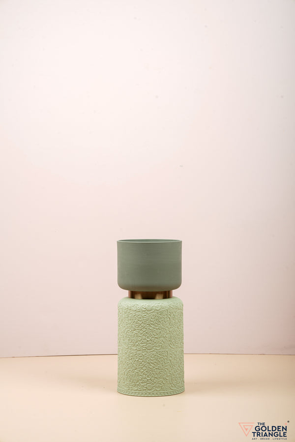 Flores Ceramic Vase - Mint Green