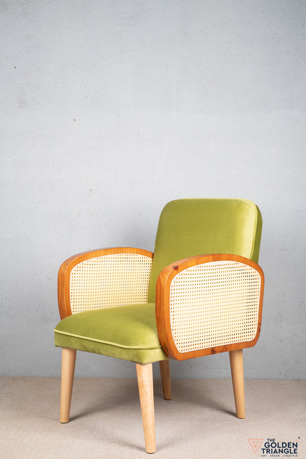Baxter Rattan Chair - Green