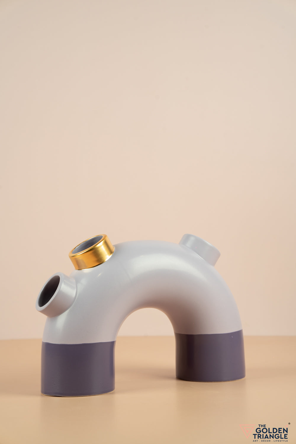 Short Pipe Vase - Lavender