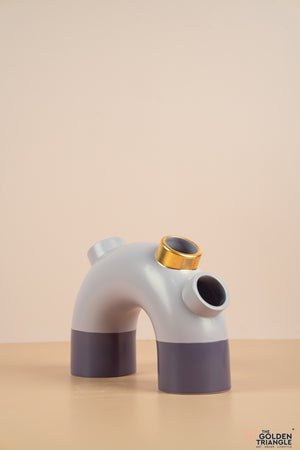 Short Pipe Vase - Lavender