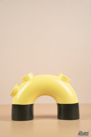 Short Pipe Vase - Yellow