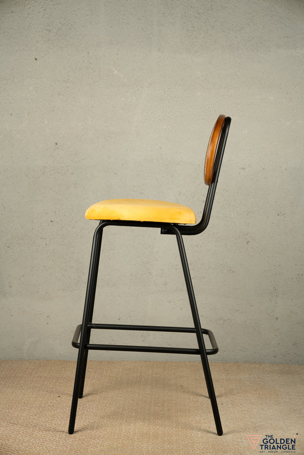 Nirvana Rattan Bar Stool - Yellow