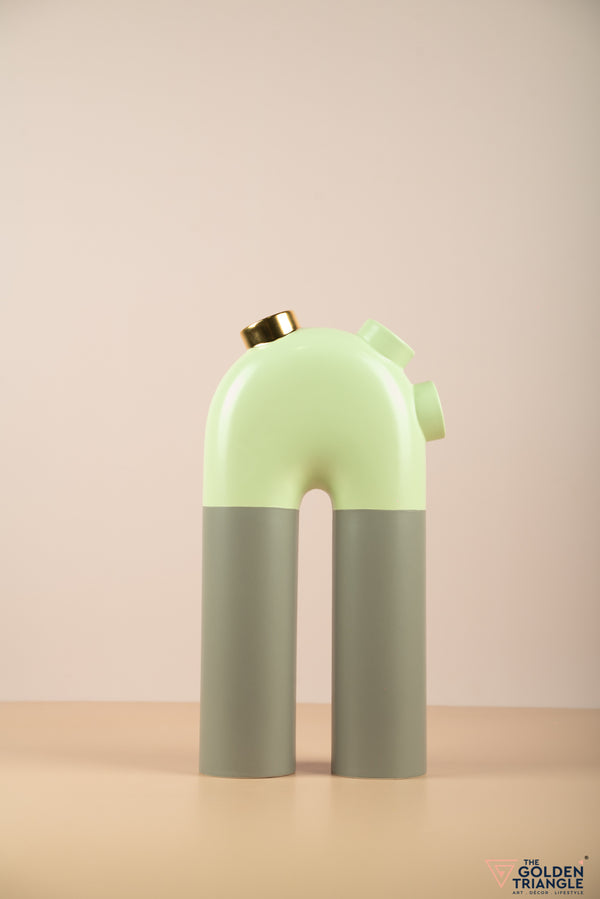 Tall Pipe Vase - Mint Green