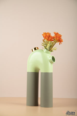 Tall Pipe Vase - Mint Green
