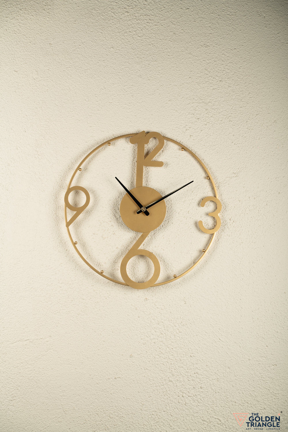 Gold Metal Wall Clock