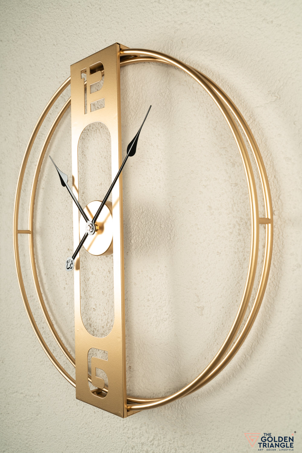 Gold Metal Wall Clock - 24"