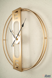 Skye Metal Wall Clock - Gold