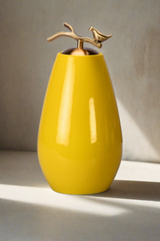 Cyra Yellow Ceramic Vase