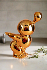 Chub - Chubby Man Posing Metallic Figurine - Gold