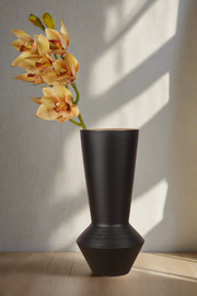 Wabi Sabi Black Ceramic Vase - Big