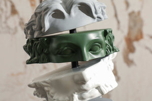 Elysian Roman Face Sculpture - Green
