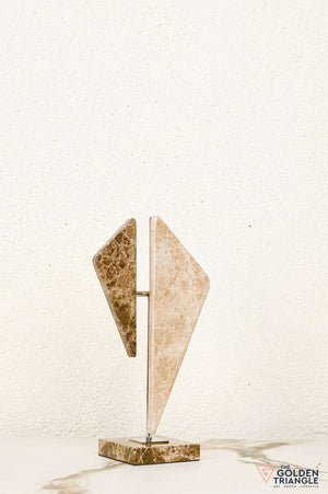 Zephyra Travertine Decor Sculpture