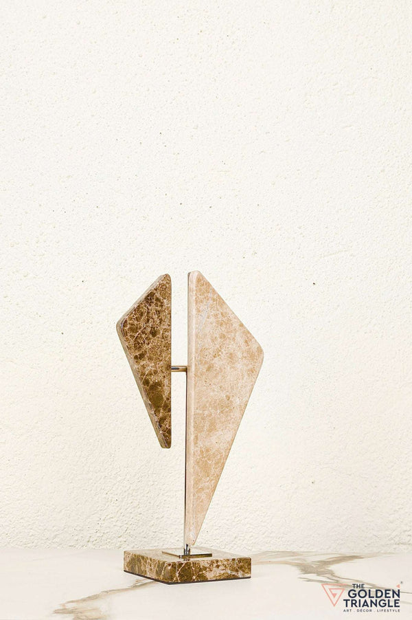 Zephyra Travertine Decor Sculpture