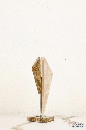 Zephyra Travertine Decor Sculpture