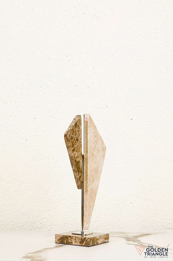 Zephyra Travertine Decor Sculpture