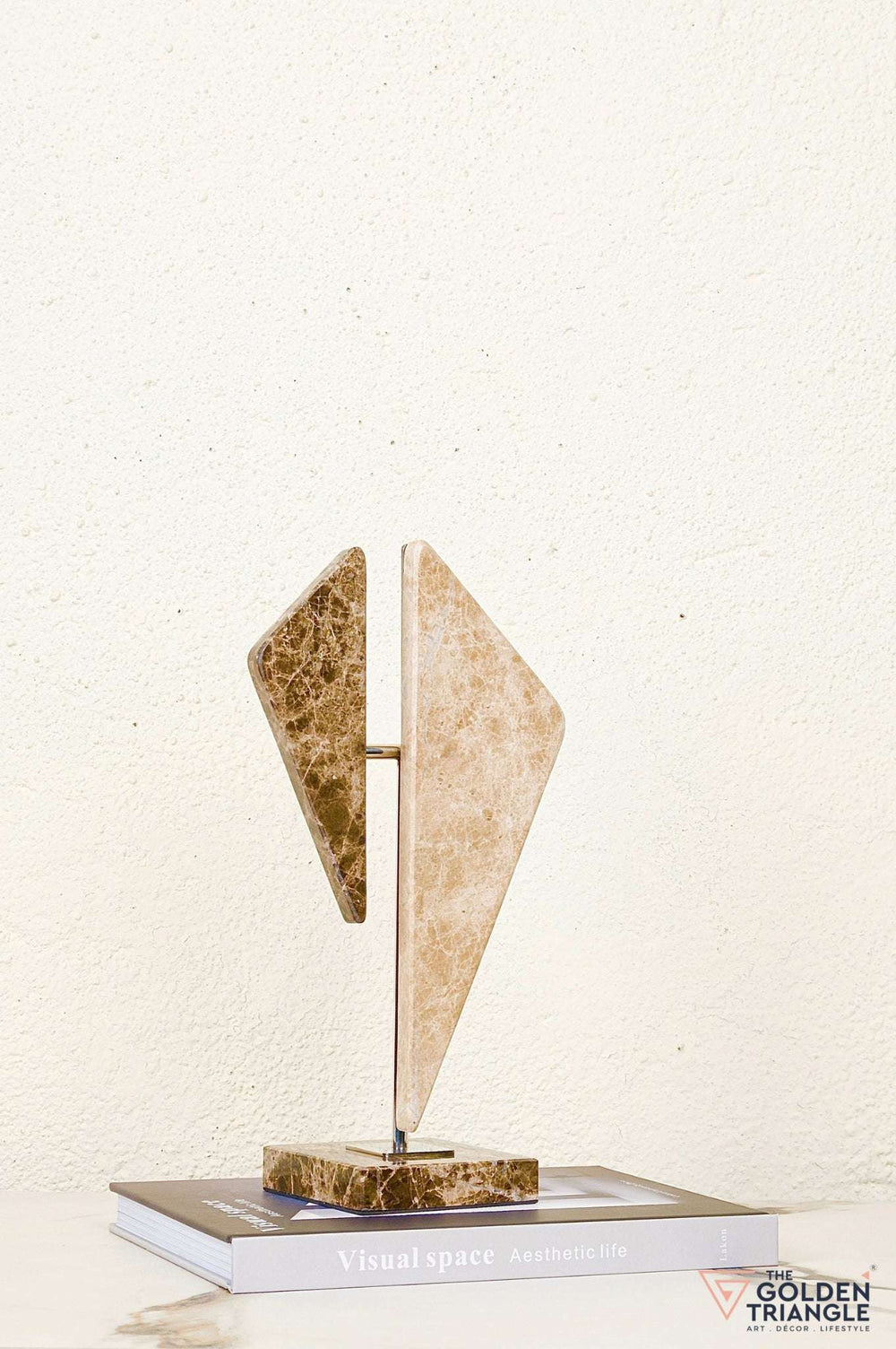 Zephyra Travertine Decor Sculpture