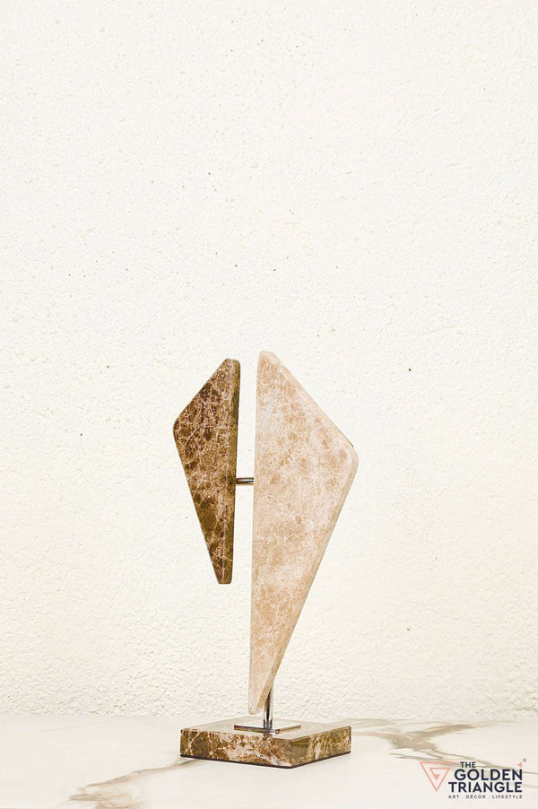 Zephyra Travertine Decor Sculpture