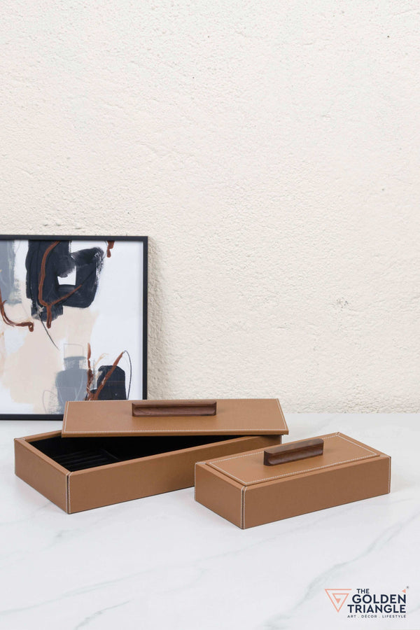 Elysia Jewellery Box - Tan